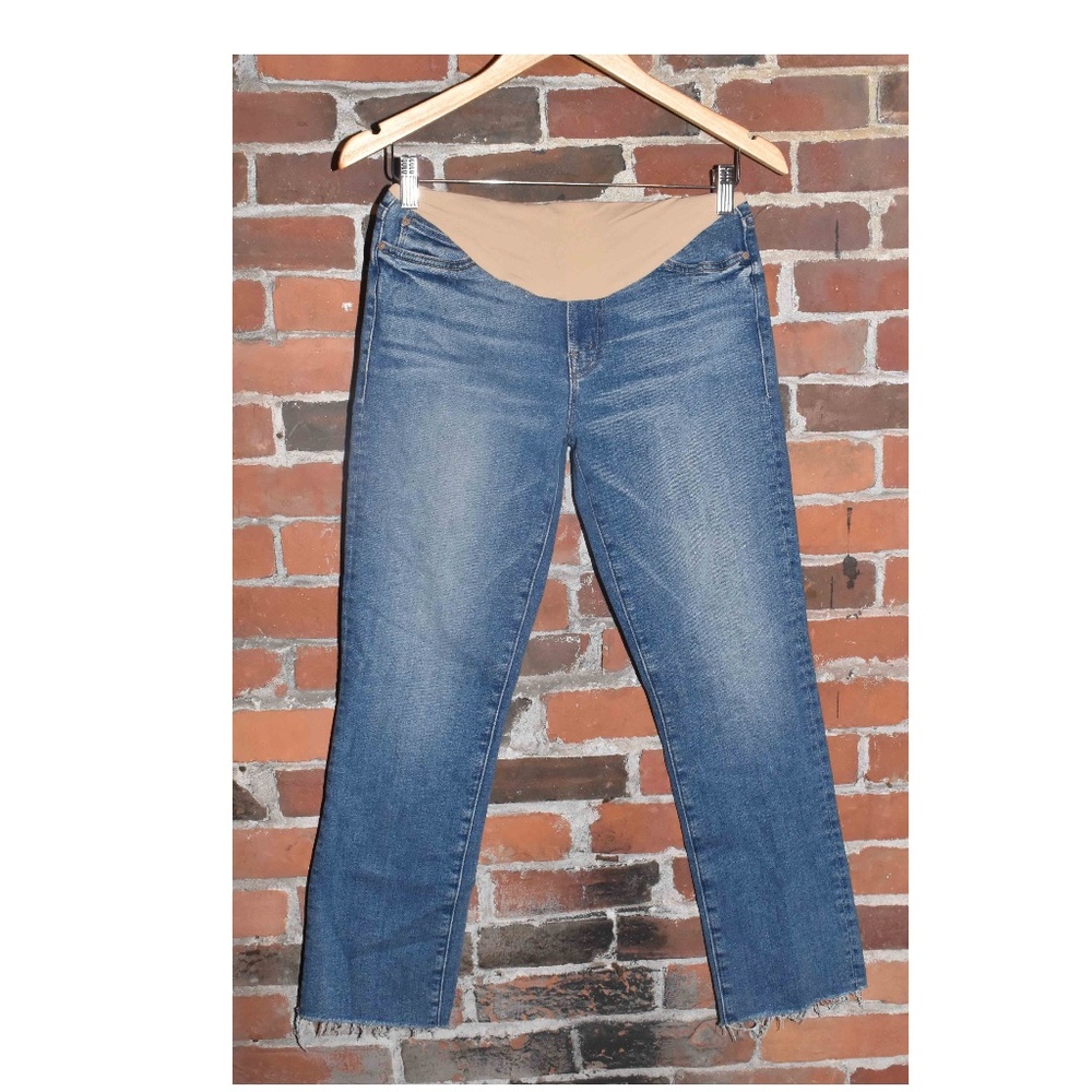 MOTHER Rascal Crop Skinny Maternity Jeans 29
